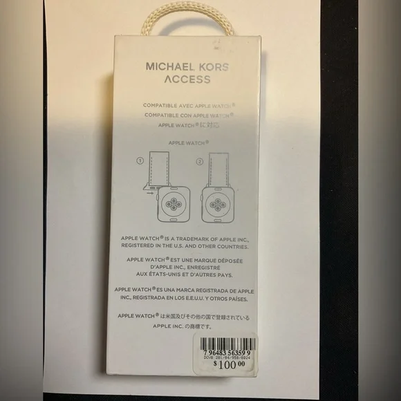 Michael Kors Access White Watch Strap for an apple watch - Picture 2 of 2